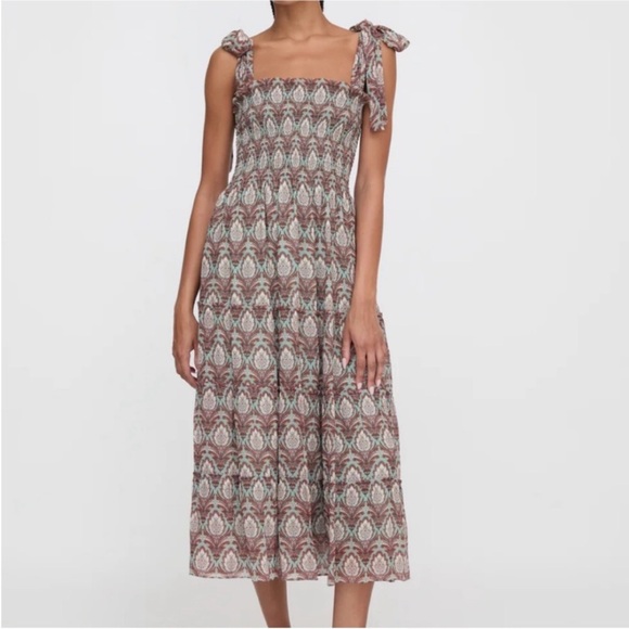 NEW Hill House Ribbon Ellie Nap dress. Pinecone Sage. M. NWT. - Picture 4 of 9